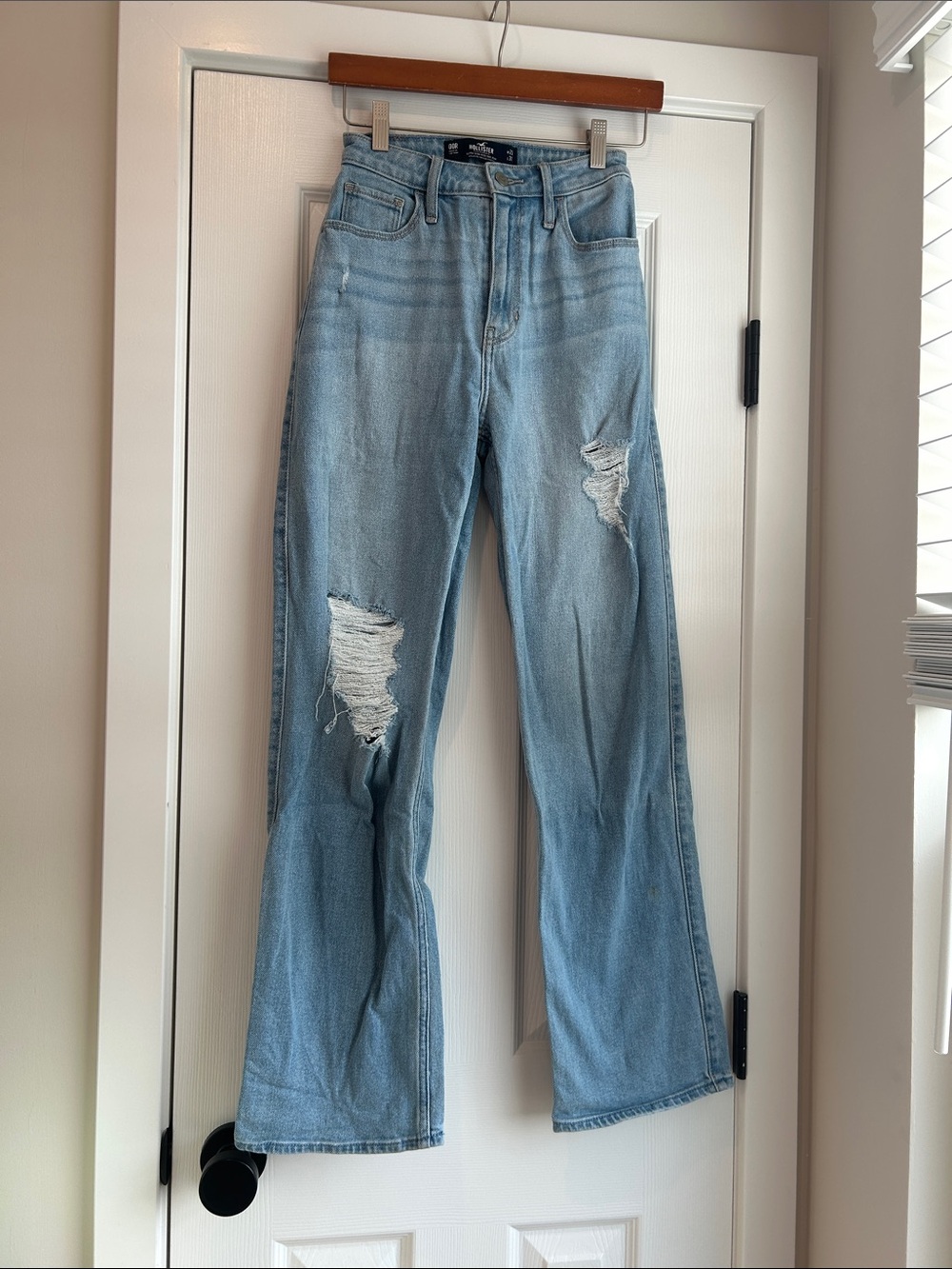 Light Blue Distressed Women's Jeans